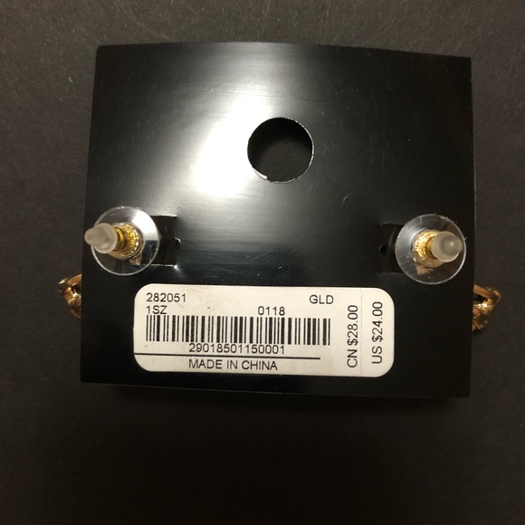 Faux Pearl Earrings in Gold - Picture 2 of 2